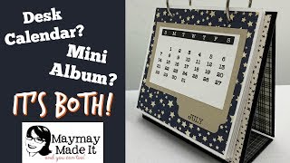 2019 Desk Calendar Turned Mini Album  Creating the Album [upl. by Illac]