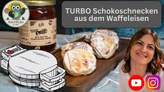 TURBO Schokoschnecke aus dem Waffeleisen  KoRo X 𝑲𝒐𝒄𝒉𝑬𝒖𝒍𝒆 [upl. by Miksen637]