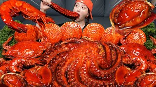 문어 🐙 해산물 가득 FLEX 해물찜 먹방 레시피 Octopus Seafood Boil Crab Abalone Scallops Recipe Mukbang ASMR Ssoyoung [upl. by Ethelinda]