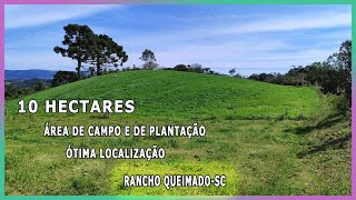 Vendido 57 hectares com áreas de campo riacho e linda paisagemRancho QueimadoSC [upl. by Emirac]