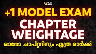 Plus One Model Exam Chapter Weightage  ഓരോ Chapterനും എത്ര മാർക്ക്   Exam winner 1 [upl. by Livvy]