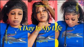 How to Style my 12 inch Waterwave Deep curly Hair Wig🔥🔥 Wig Installation  Quick and Easy 💯 [upl. by Salzhauer]