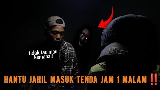 CAMPING HOROR PANIK HANTU JAHIL MASUK TENDA JAM 1MALAM INI SANGAT MENAKUTKAN DIA TERTAWA CEKIKIKAN [upl. by Nellie789]