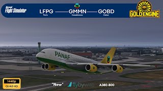 MSFS2020 LIVEParis ✈ Casablanca ✈ DakarFlyBywire A380Panafrican OPSVirtual  IVAO  New VRAAS [upl. by Ajak]