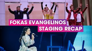 Eurovision All Songs Staged by Fokas Evangelinos  Staging Director Recap [upl. by Gnoix780]