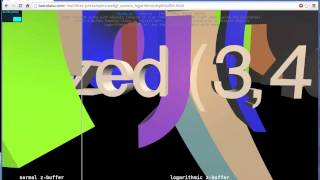 WebGL logarithmic zbuffer example [upl. by Llebpmac]