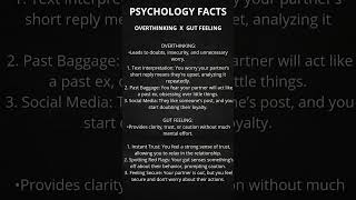 😳Would You Know How to Differentiate OVERTHINKING and a GUT FEELINGdarkpsychologypsychology [upl. by Alleciram353]