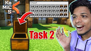 Kemics  TASK 1 amp 2 COMPLETED  Minecraft  malayalam [upl. by Aztiley]