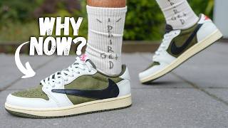 Travis Scott x Jordan 1 Low Reverse Olive Review [upl. by Caputto]