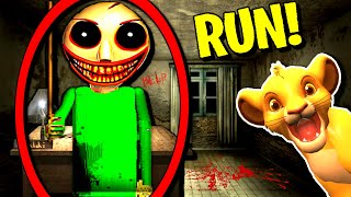 DO NOT run from creepy BALDI 🔪🩸 DANGEROUS [upl. by Tijnar]