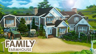 Big Family Farmhouse  The Sims 4 Speed Build [upl. by Sherwin519]