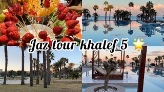 حجزت فندق خمس نجوم⭐️ بتونس سوسة اجابيات و سلبيات الاسعار الاكل المسبحHotel JAZ TOUR KHALEF TUNISIA [upl. by Ettennaj]