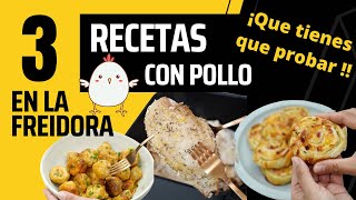 🍗 🐥 3 Recetas con Pollo en Airfryer que NO TE PUEDES PERDER 🍗  RECETAS con COSORI [upl. by Katzman454]