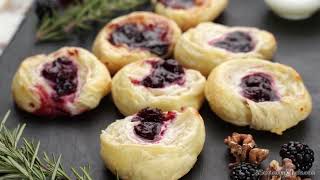 Mini Cherry Cream Cheese Danish Recipe [upl. by Fitzger499]