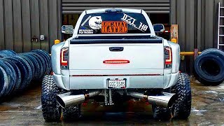 Best Diesel Trucks Compilation  Big Rolling Coal 2023 [upl. by Poirer]