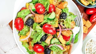 Everyday Side Salad with Croutons [upl. by Kalle]