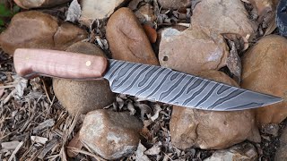 Forging a Twist Damascus EDC Knife [upl. by Naoma965]