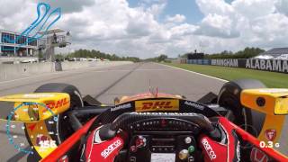 VISOR CAM Ryan HunterReay At Barber Motorsports Park [upl. by Leonardi]