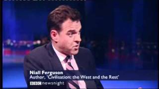 Niall Ferguson holds in own in a BBC debate [upl. by Eecrad]