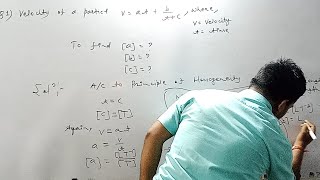 PRINCIPLE OF HOMOGENEITY QUESTION SOLVELIMITATIONS OF DIMENSIONAL ANALYSIS11 PHY CLASS 11 [upl. by Fahey173]