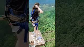 Bungee jumping with rope in beautiful placeampasmr bungee jumping [upl. by Otrepur]