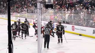 Jason Zucker fight in Coyotes Panthers game [upl. by Adnola]