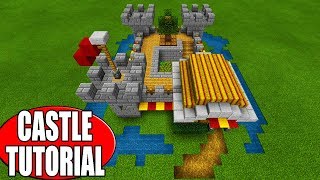 Minecraft Tutorial How To Make A Starter Castle Survival Base quot2019 Tutorialquot [upl. by Sulienroc]