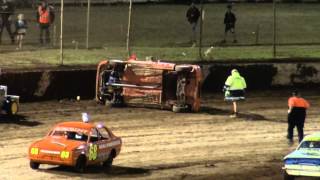 Junior Sedans Sam Roza Massive Rollover and Crash  Charlton Raceway [upl. by Padraig]