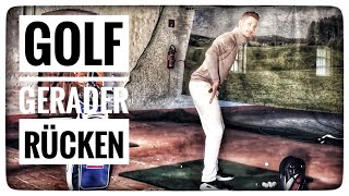 GOLF  GERADER RÜCKEN FÜR LANGE UND KONSTANTE SCHLÄGE  TEIL 2 [upl. by Naliorf463]