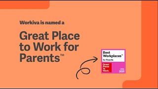 Workiva Recognized as a Great Place to Work for Parents [upl. by Nelram50]