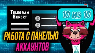 Telegram Soft  Expert Обзор работа с панелью аккаунтов [upl. by Junie]