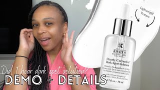 Kiehls Clearly Corrective Dark Spot Solution  Review  Demo [upl. by Glynnis]