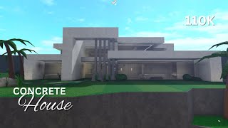 BLOXBURG  Concrete House 110K  Speedbuild  Welcome To Bloxburg  ROBLOX [upl. by Tnomyar]