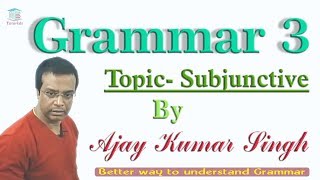 SubjunctiveGrammar By Ajay Kumar Singh II MB Books [upl. by Ricketts]