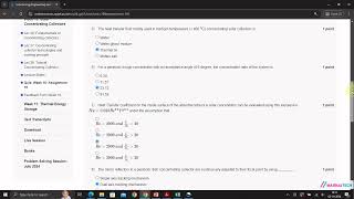 NPTEL Solar Energy Engineering and Technology Week10 Assignment10 Solution JULY 2024 [upl. by Nimsaj91]