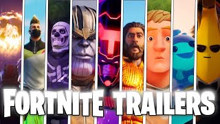 ALL Fortnite Cinematic Trailers ALL CHAPTERS ALL SEASONS [upl. by Scarito]