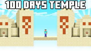 100 Days on JUST a Desert Temple [upl. by Gee]