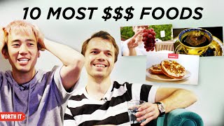 Steven And Andrew React To The 10 Most Expensive Worth It Foods [upl. by Leinto]