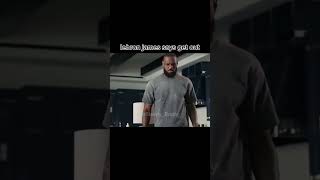 Lebron names says get out funny memes lebronjames getout viral draftkings ad commercial [upl. by Martguerita]