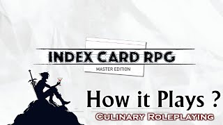 How it plays Index Card RPG  solo demo [upl. by Furnary96]