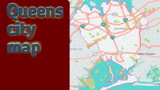 Queens city map New York [upl. by Ecneps554]