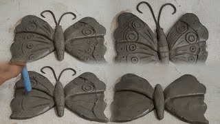 How To Make a Beautiful Butterfly 🦋 With Clay Simple Process [upl. by Conlin]