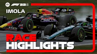 Race Highlights  2024 EmiliaRomagna Grand Prix  F1 22 Career Mode [upl. by Aisetra]