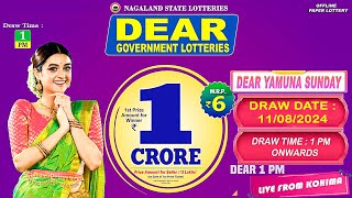 LOTTERY LIVE 1PM LIVE DRAW TODAY 11082024 [upl. by Araet490]