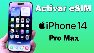 Como activar eSIM en iPhone 14 Pro Max [upl. by Lodie]