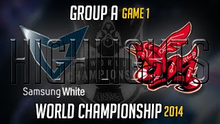 Samsung White vs Ahq e Sports Club Highlights S4 Worlds  SSW vs AHQ LoL S4 World Championship 2014 [upl. by Ahsait474]