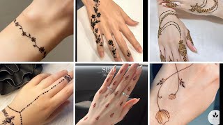 Easy and Beautiful Mehndi Designs 2024  Simple Front Hand amp Unique Back Hand Ideas easymehndi [upl. by Eanwahs]