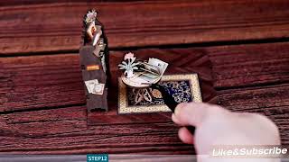 Cutebee DIY Book Nook KitThe assembly tutorial of Bookshop Memories DIY wooden craft ASMR video [upl. by Ahsinauq]