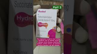 hydrocortisone sodium succinate injection uses in hindi medicalstudent mbbs trending nursing [upl. by Enillebyam775]