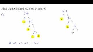 Highest Common Factor HCF Lowest Common Multiple LCM [upl. by Erdnoed97]